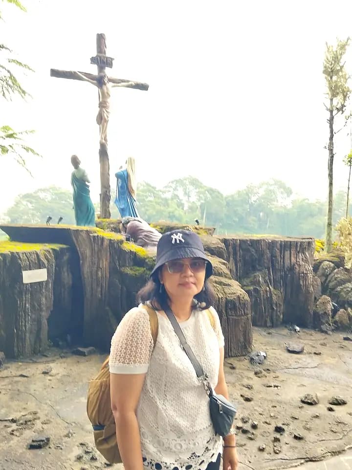 Peserta di area Jalan Salib, Lembang